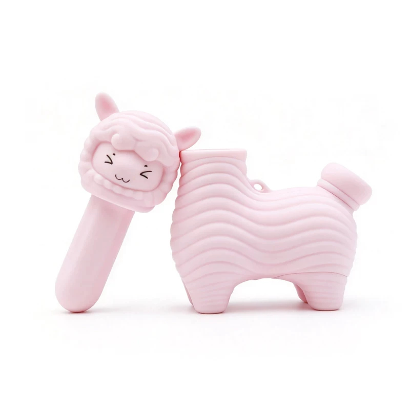 LOVETIDE XiMieMie Cute Alpaca Dual-Play Clitoral Suction & Vibrating Wand Set