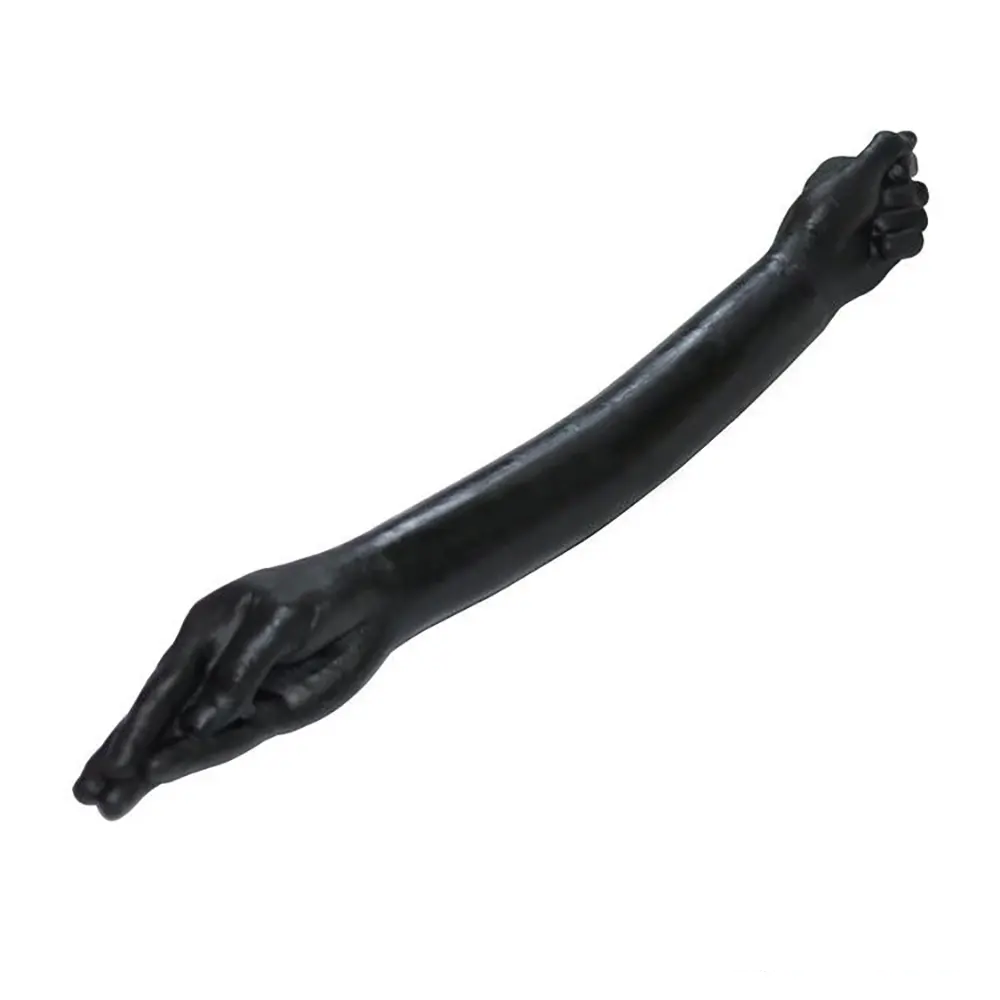 25.59in Fantasy PVC Cock Huge Long Black Hand Fist Dildo