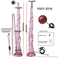 25in Tentacle Huge Long HD Camera Dildo Silicone Adult Toy Climax Device