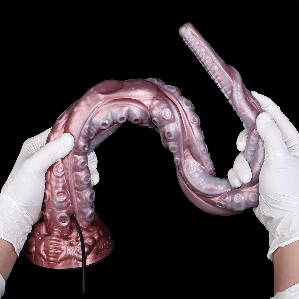 25in Tentacle Huge Long HD Camera Dildo Silicone Adult Toy Climax Device