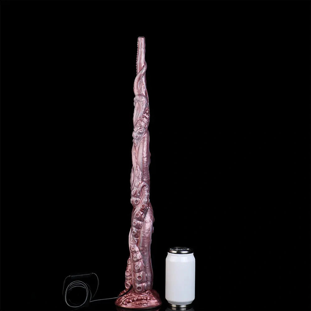25in Tentacle Huge Long HD Camera Dildo Silicone Adult Toy Climax Device