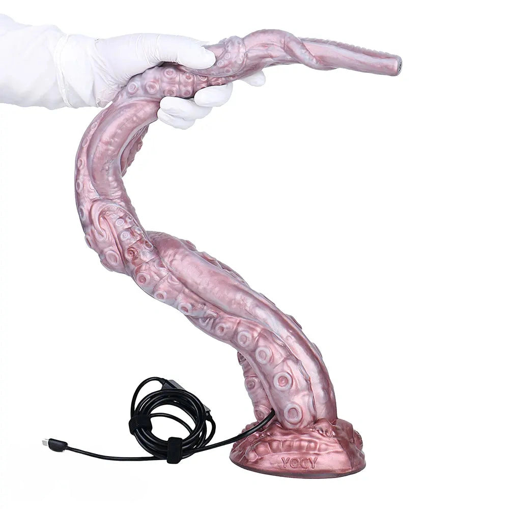 25in Tentacle Huge Long HD Camera Dildo Silicone Adult Toy Climax Device