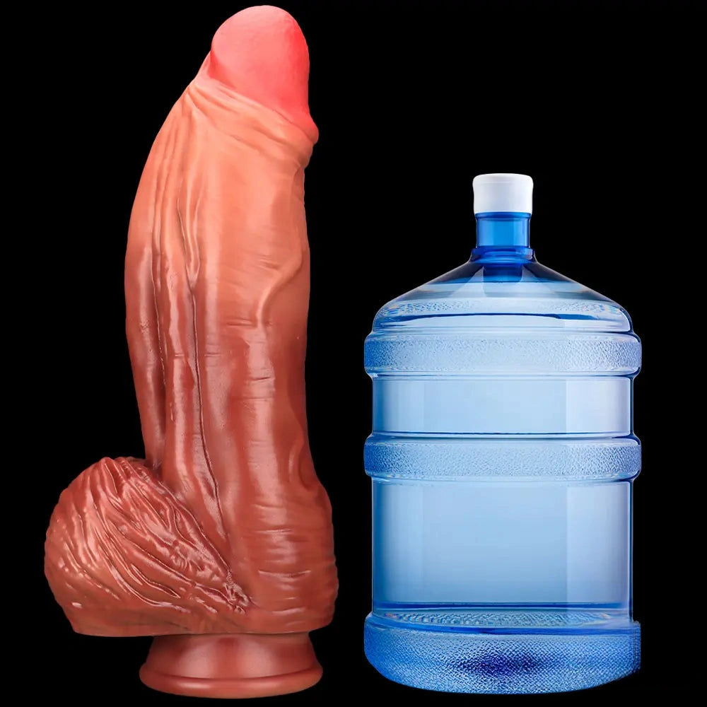 26.18in Realistic Super Long Huge Thick Soft Fat Dildo For Anus Vagina