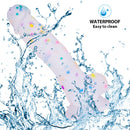 7.1in Jelly Particles Rainbow Transparent Realistic Dildo With Suction Cup