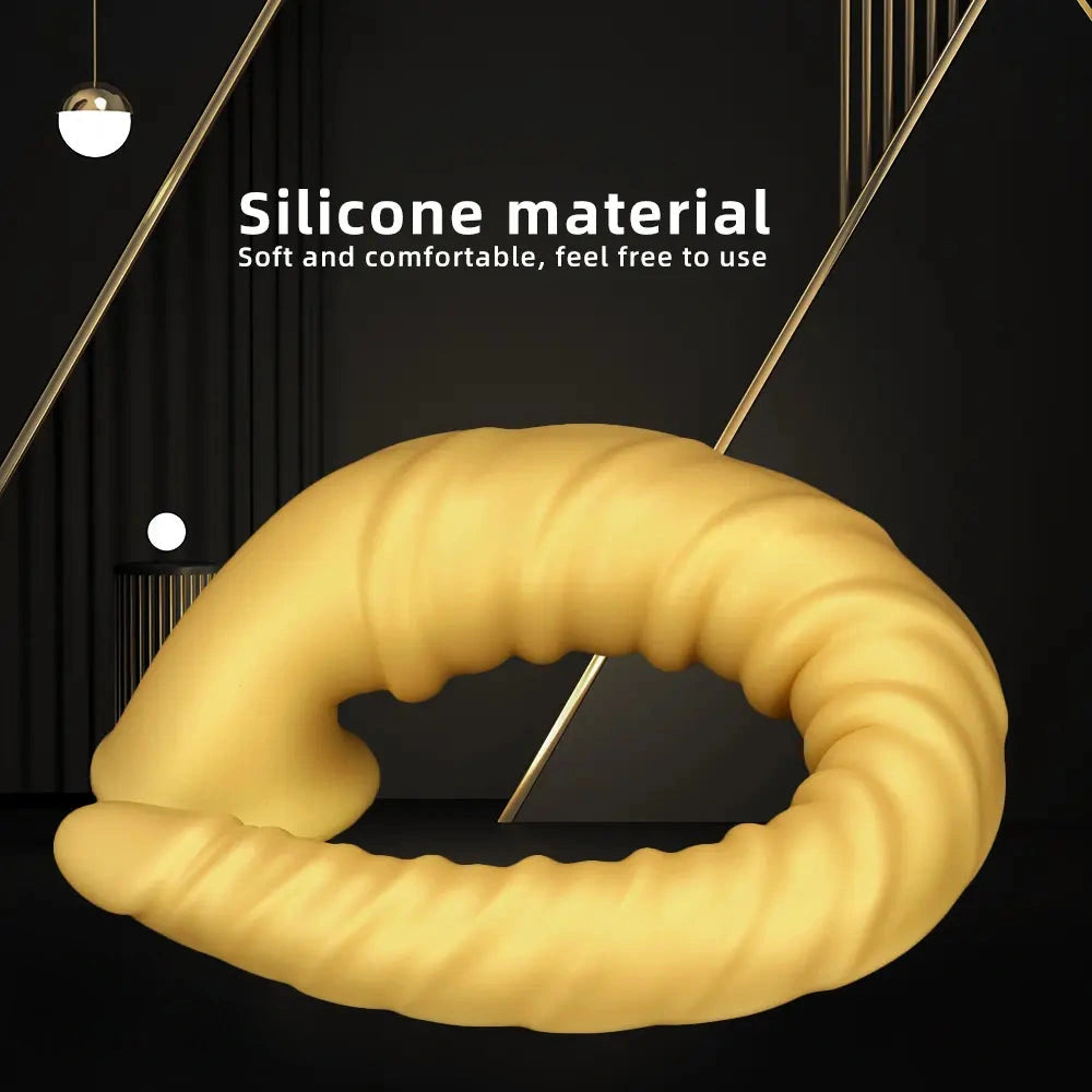 29.34in Extra Long Large Silicone Thread Soft Dildo Masturbator For Female