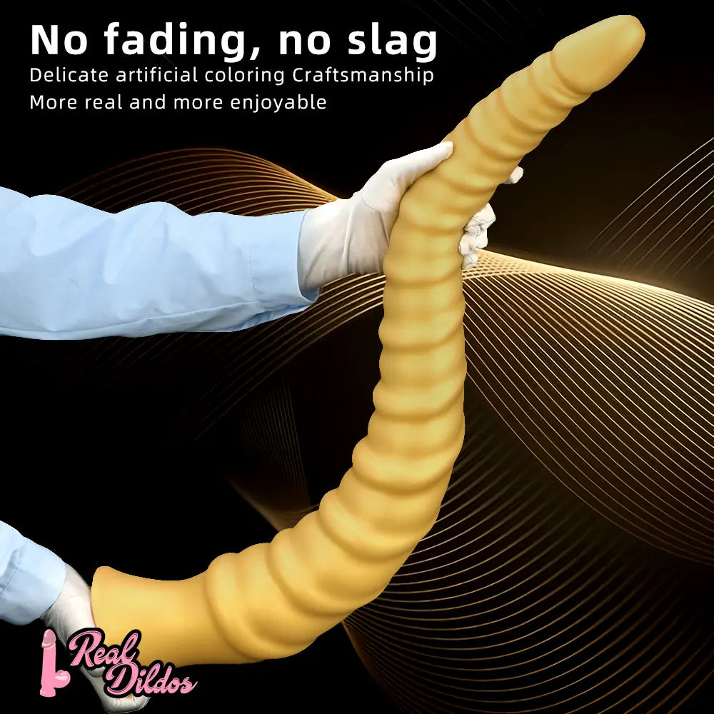 29.34in Extra Long Large Silicone Thread Soft Dildo Masturbator For Female