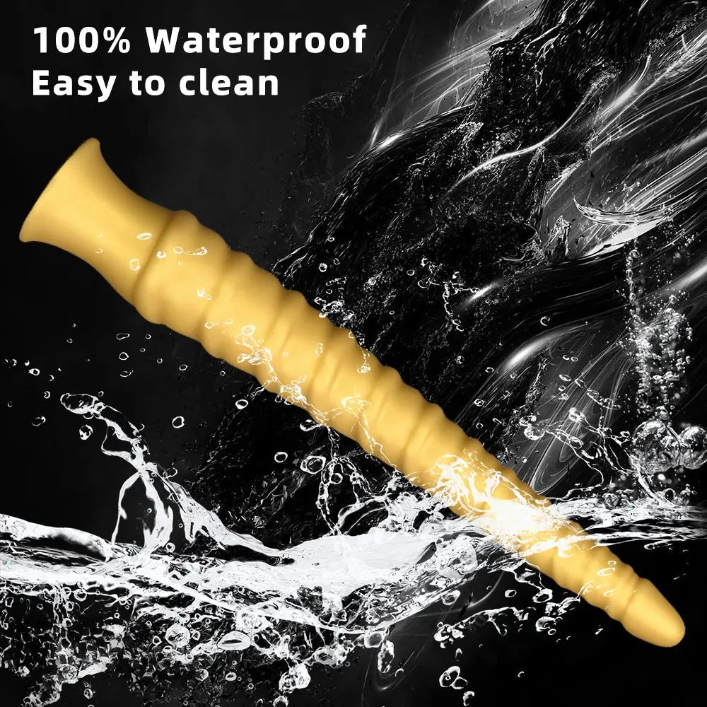 29.34in Extra Long Large Silicone Thread Soft Dildo Masturbator For Female