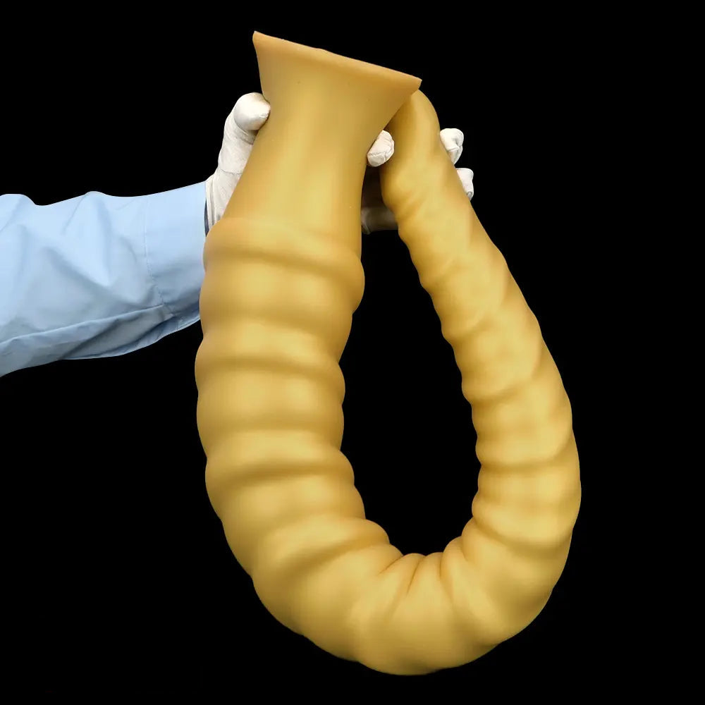 29.34in Extra Long Large Silicone Thread Soft Dildo Masturbator For Female