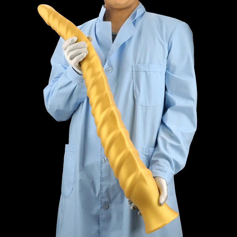 29.34in Extra Long Large Silicone Thread Soft Dildo Masturbator For Female