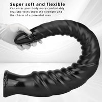 29.34in Super Long Large Masturbator PVC Anal Expansion Spiral Dildo