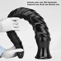 29.34in Super Long Large Masturbator PVC Anal Expansion Spiral Dildo
