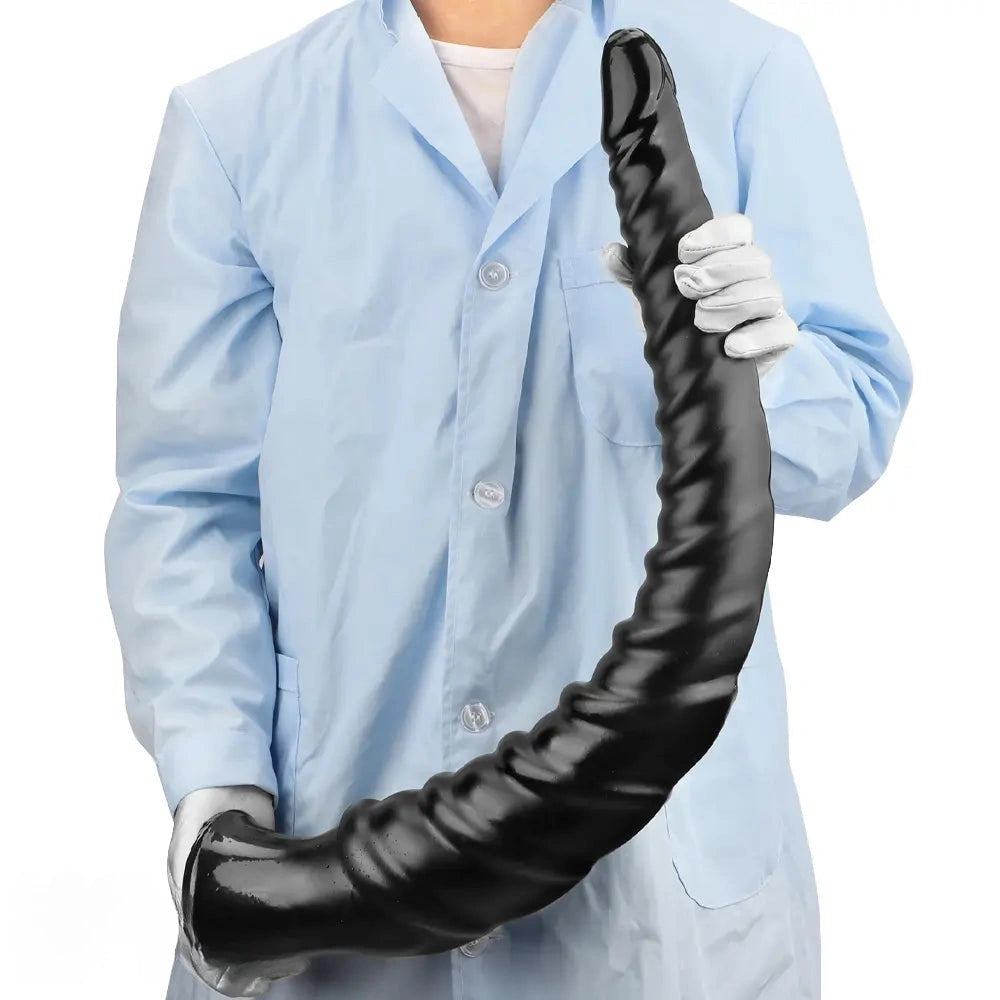 29.34in Super Long Large Masturbator PVC Anal Expansion Spiral Dildo