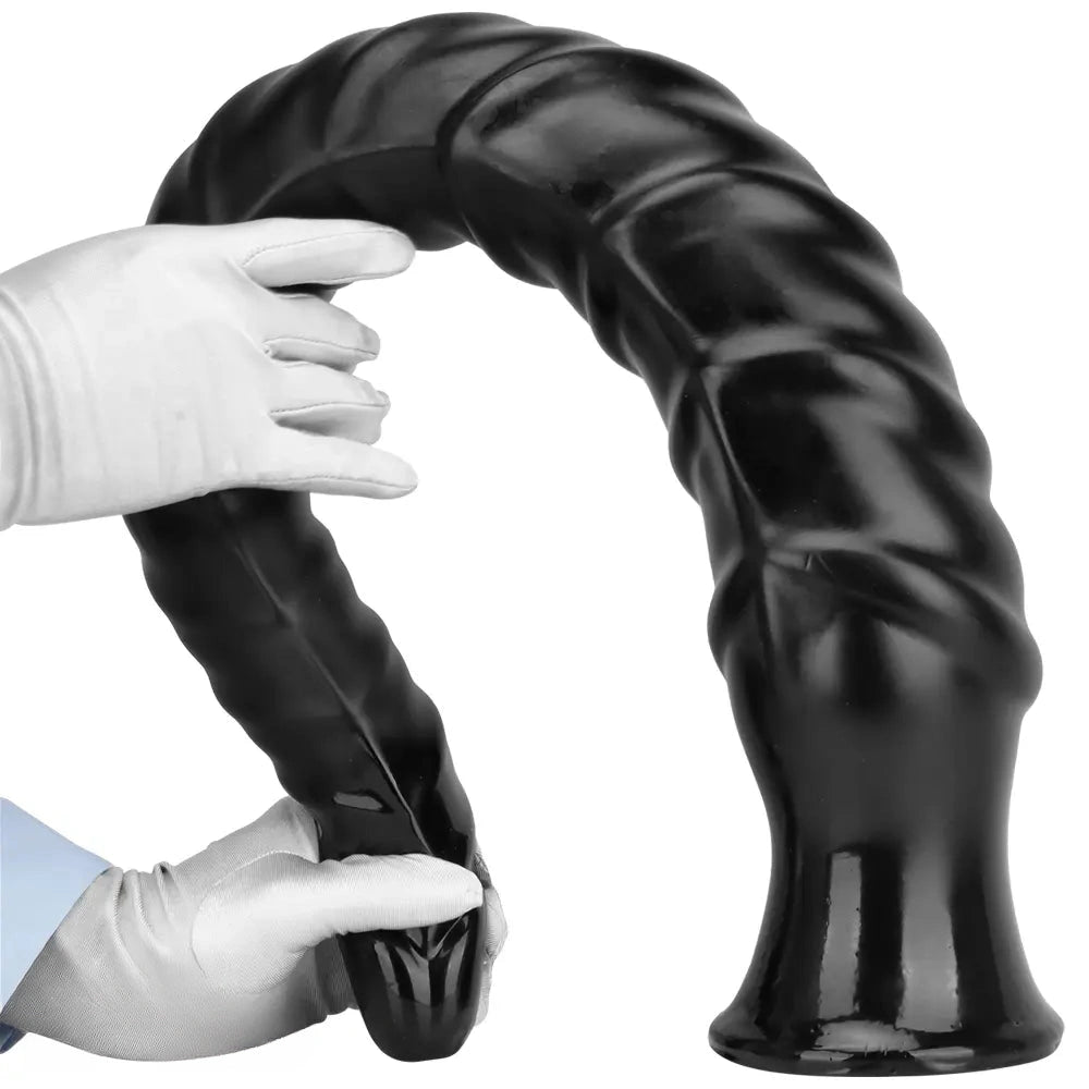 29.34in Super Long Large Masturbator PVC Anal Expansion Spiral Dildo