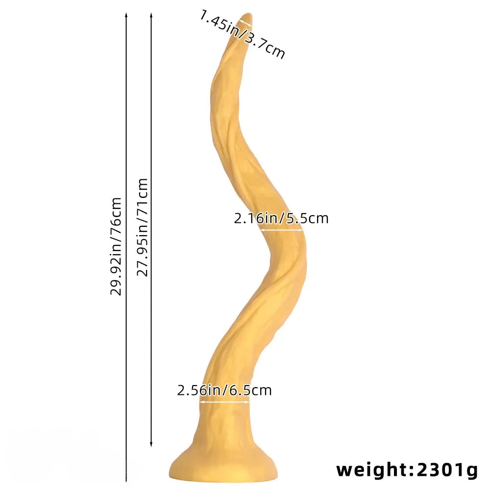 29.92in Super Long Deep Expansion Huge Silicone Butt Plug Dildo Sex Toy
