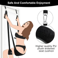 BDSM Sex Swing Bondage Slave Soft Plush Sex Slings with Adjustable Restraints for Couple
