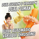 Cute Rabbit & Carrot Modular Suction & Heated Vibrating Wand Set