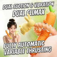 Cute Rabbit & Carrot Modular Suction & Heated Vibrating Wand Set