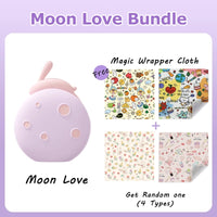 Moon Love Rabbit 2 in 1 Suction Egg Clitoral G Spot Vibrator Set