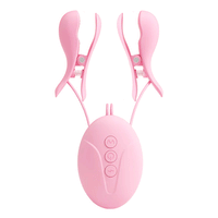 BDSM Electric Shock Nipple Clamp Breast Massager