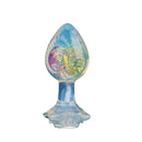 Woven Light Aurora Crystal Silicone Anal Plug with Sculpted Petal Base - Lurevibe