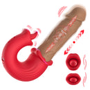 Lips Tongue Licking Thrusting G-spot Vibrator