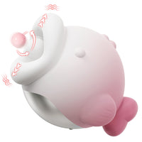 Big Mouth Fish Clitoral Clamping, Rotation & Vibrating Stimulator