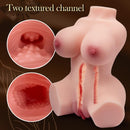 5.5Lb 3-in-1 Big Breast Sex Torso with Built-in Spine Pussy Ass Male Stroker