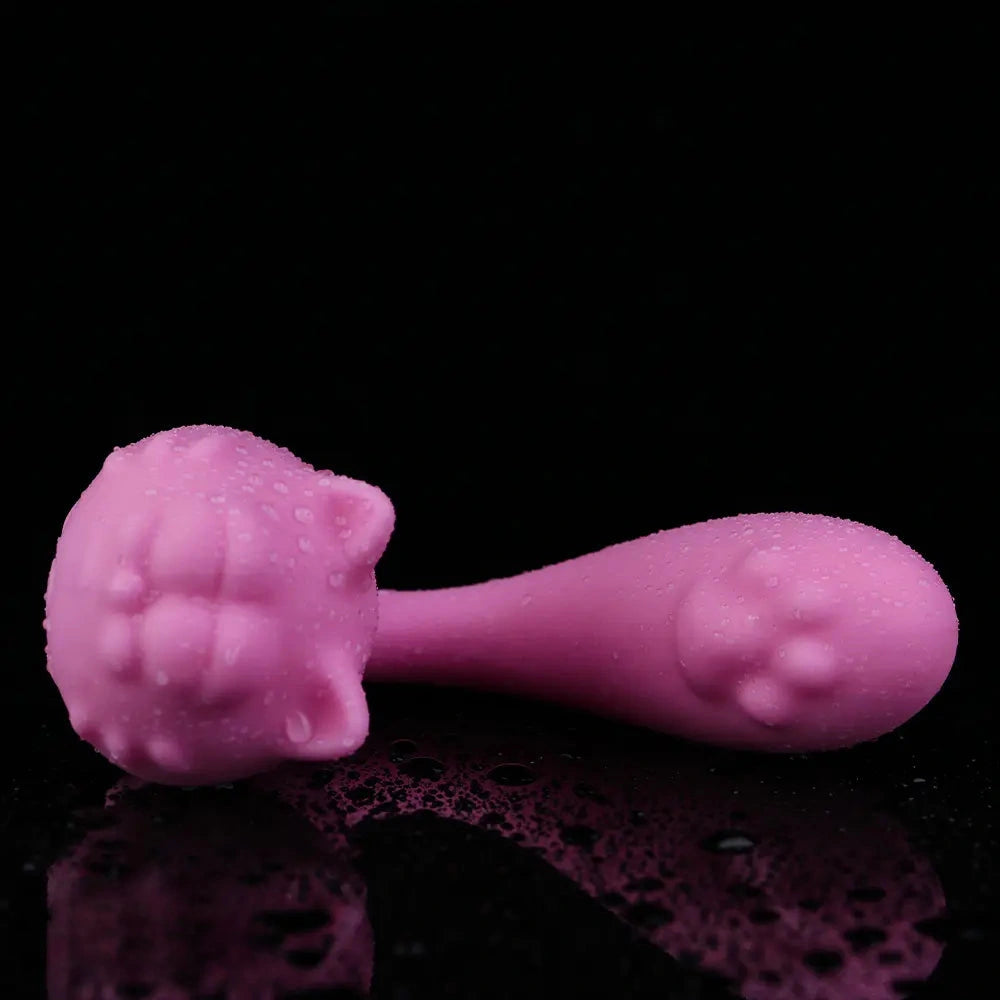 3.11in Cute Soft Multiple Vibrating Modes Dildo Small AV Massager Pet Vibe