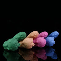 3.11in Cute Soft Multiple Vibrating Modes Dildo Small AV Massager Pet Vibe