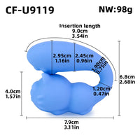 3.11in Cute Soft Multiple Vibrating Modes Dildo Small AV Massager Pet Vibe