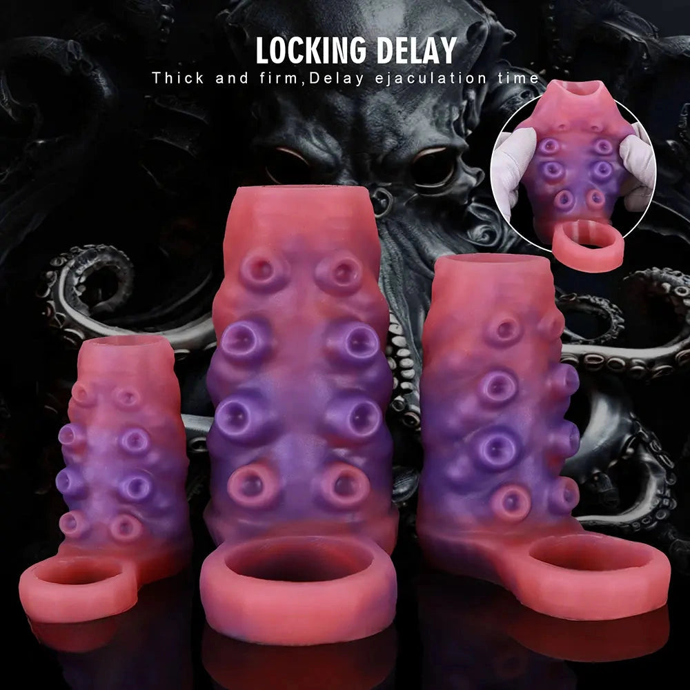 3.14in 4.13in 5.11in Tentacle Small Dildo Sleeve Adult Male And Female Toy