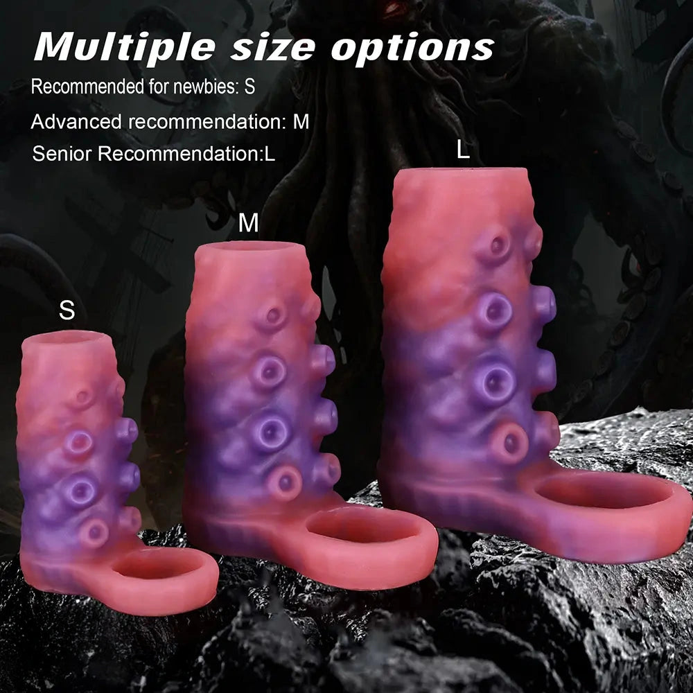 3.14in 4.13in 5.11in Tentacle Small Dildo Sleeve Adult Male And Female Toy