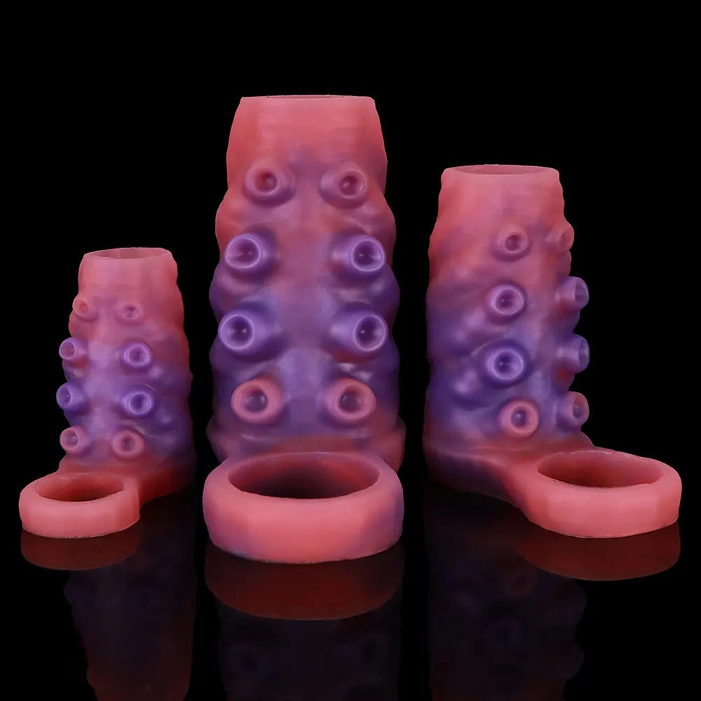 3.14in 4.13in 5.11in Tentacle Small Dildo Sleeve Adult Male And Female Toy