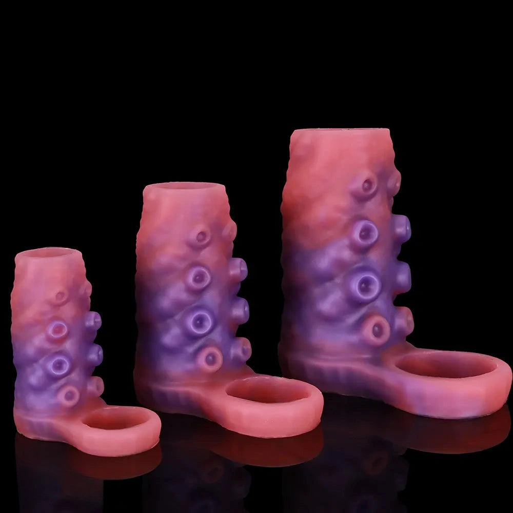 3.14in 4.13in 5.11in Tentacle Small Dildo Sleeve Adult Male And Female Toy