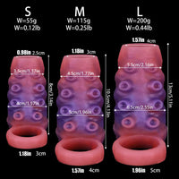 3.14in 4.13in 5.11in Tentacle Small Dildo Sleeve Adult Male And Female Toy