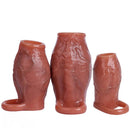 3.15in 3.54in 3.94in Realistic Veins Dildo Sleeve With Cock Ring For Couples