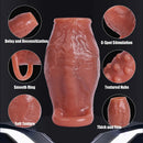 3.15in 3.54in 3.94in Realistic Veins Dildo Sleeve With Cock Ring For Couples