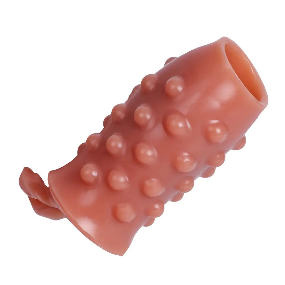 3.15in 3.54in 3.94in Realistic Veins Dildo Sleeve With Cock Ring For Couples