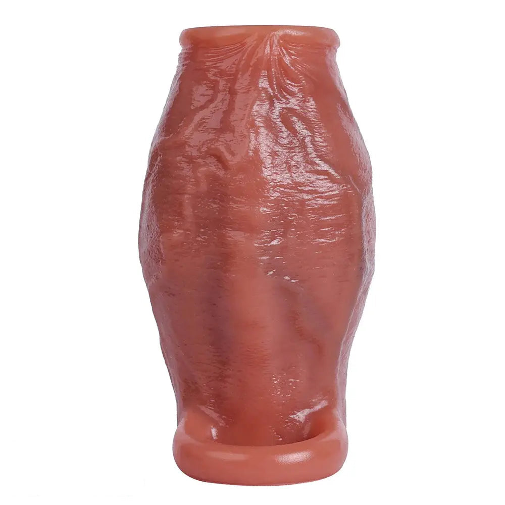 3.15in 3.54in 3.94in Realistic Veins Dildo Sleeve With Cock Ring For Couples