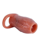 3.15in 3.54in 3.94in Realistic Veins Dildo Sleeve With Cock Ring For Couples