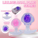 3.27in 3.86in Silicone Butt Plug Dildo Vaginal Massager & Anus Stimulator