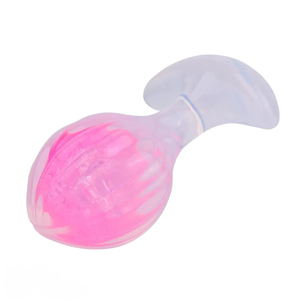 3.27in 3.86in Silicone Butt Plug Dildo Vaginal Massager & Anus Stimulator