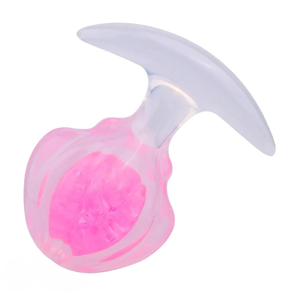 3.27in 3.86in Silicone Butt Plug Dildo Vaginal Massager & Anus Stimulator