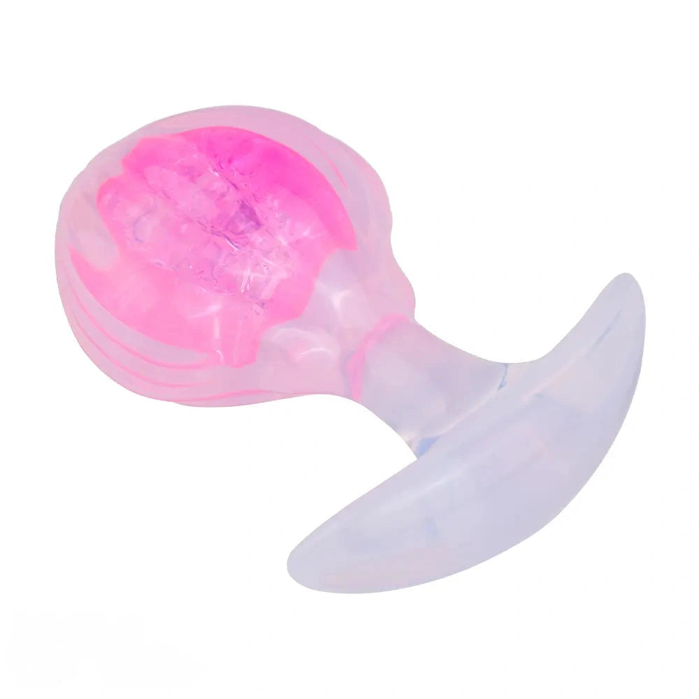 3.27in 3.86in Silicone Butt Plug Dildo Vaginal Massager & Anus Stimulator