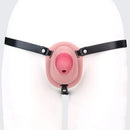 3.34in Real Hollow Chastity Cage Dildo Couple Sex Game Masturbator