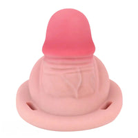 3.34in Real Hollow Chastity Cage Dildo Couple Sex Game Masturbator
