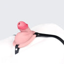 3.34in Real Hollow Chastity Cage Dildo Couple Sex Game Masturbator