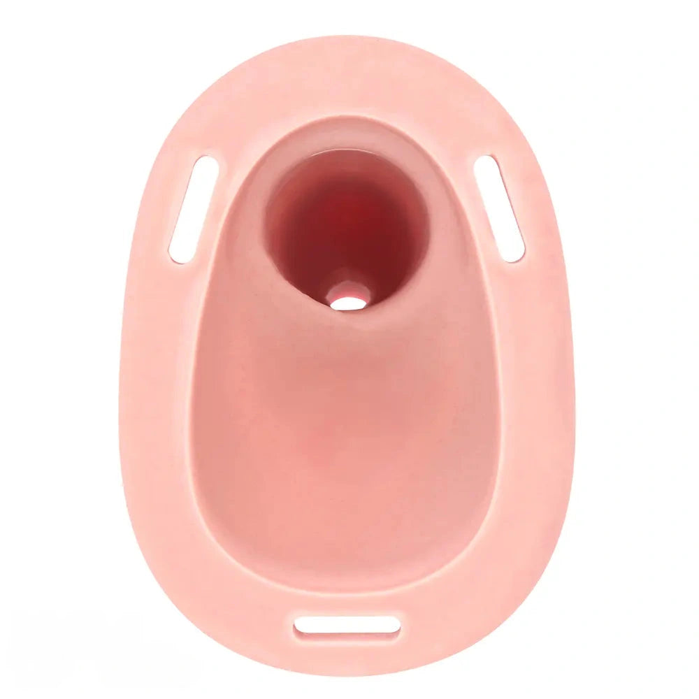 3.34in Real Hollow Chastity Cage Dildo Couple Sex Game Masturbator
