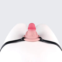 3.34in Real Hollow Chastity Cage Dildo Couple Sex Game Masturbator