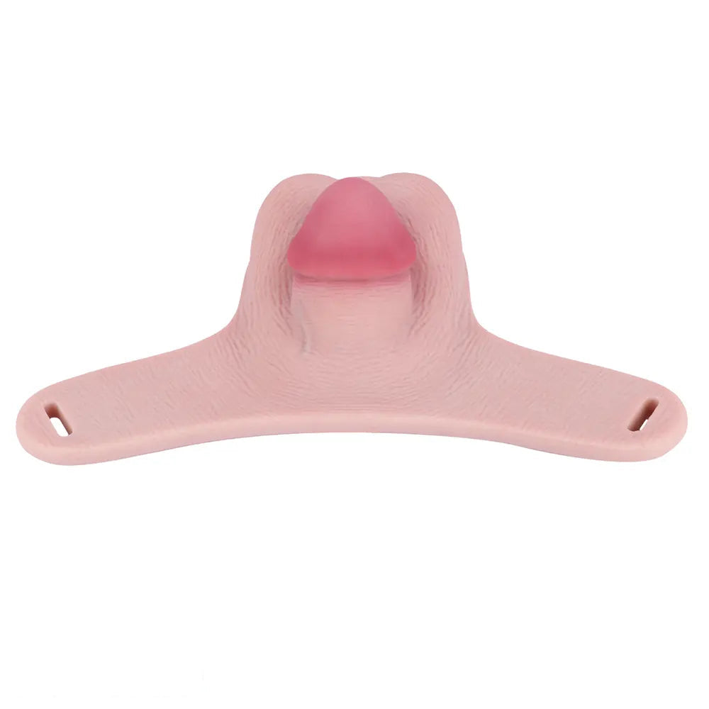 3.34in Real Hollow Chastity Cage Dildo For Prostate Hands-free Gaming